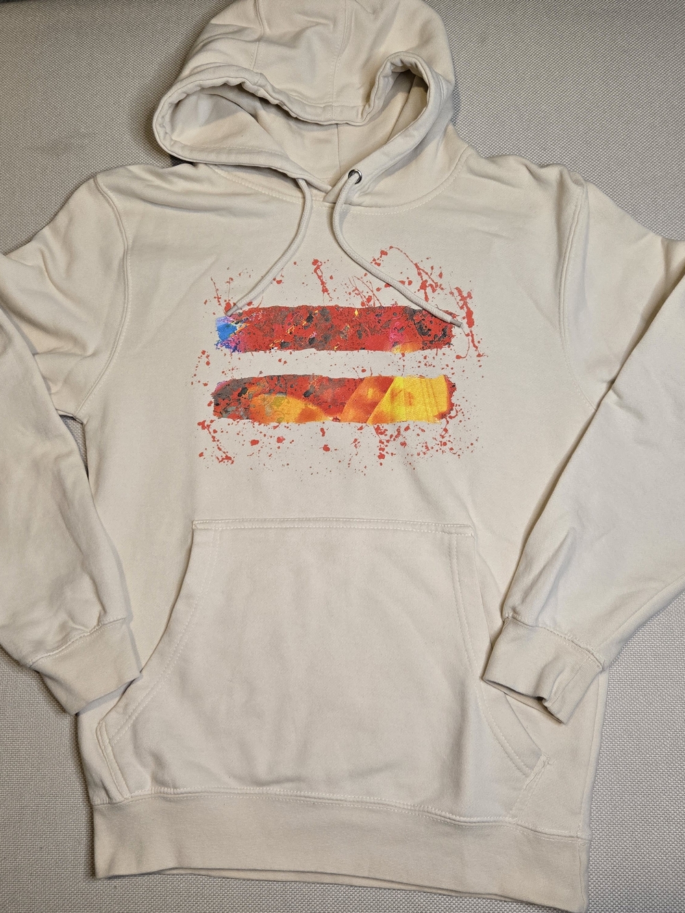 Ed Sheeran Equals Splatter Medium Hoodie Pullover Sweatshirt Concert